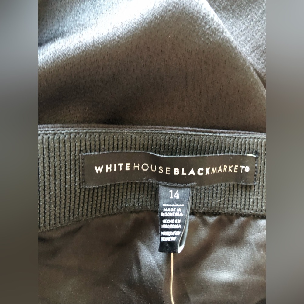 🆕White House Black market satin midi skirt. - Picture 11 of 11